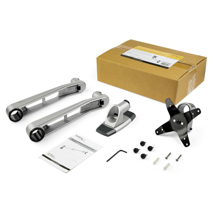 StarTech.com Brazo de Monitor para Montaje en Pared - Soporta Pantallas VESA hasta 30 Pulgadas (76.2 cm), 14 kg, Plata, 52 cm de Alcance StarTech.com Brazo de Monitor para Montaje en Pared - Soporta Pantallas VESA hasta 30 Pulgadas (76.2 cm), 14 kg, Plata, 52 cm de Alcance