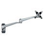StarTech.com Brazo de Monitor para Montaje en Pared - Soporta Pantallas VESA hasta 30 Pulgadas (76.2 cm), 14 kg, Plata, 52 cm de Alcance