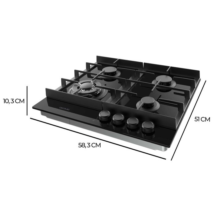 Placa de Gas Cecotec Squad G 4400F 8000 W