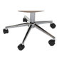 DKD Home Decor Silla de Oficina PU y Metal Beige