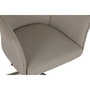 DKD Home Decor Silla de Oficina PU y Metal Beige