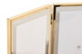 DKD Home Decor Set de 2 Marcos de Fotos 13x18 Dorado en Inox y Cristal