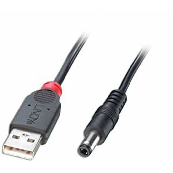 Lindy Cable USB 2.0 Tipo A a DC 5,5/2,5mm, 1,5m, Negro Lindy Cable USB 2.0 Tipo A a DC 5,5/2,5mm, 1,5m, Negro