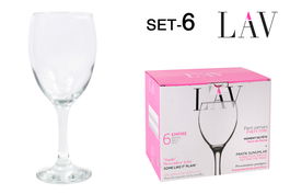 Lav Set 6 Copas Gran Vino Empire 590cc 23.5 cm (4 Cajas)