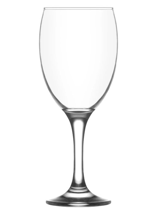 LAV Set de 6 Copas de Vino Empire, Cristal, 590 ml, 23.5 cm de Altura, para Vino Tinto/Blanco (4 Cajas)