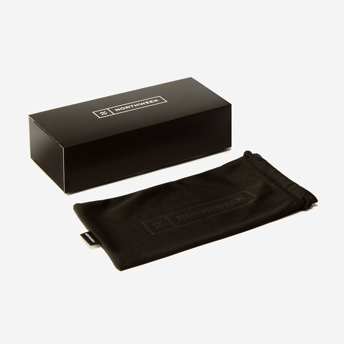 Northweek Gafas de Sol Polarizadas Unisex Rectangulares para Adultos #grey ruby, Negro/Gris, Cristal 140 mm