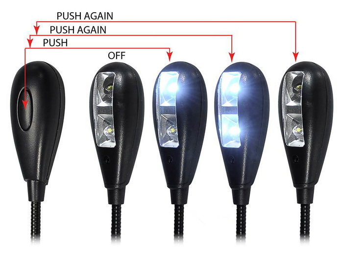 Boston MSL-504 Luz Led Doble para Atril con Cable Usb Boston MSL-504 Luz Led Doble para Atril con Cable Usb