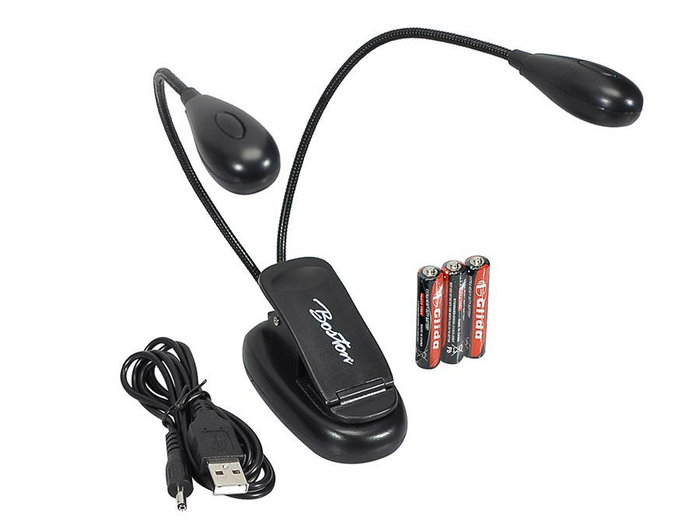 Boston MSL-504 Luz Led Doble para Atril con Cable Usb Boston MSL-504 Luz Led Doble para Atril con Cable Usb