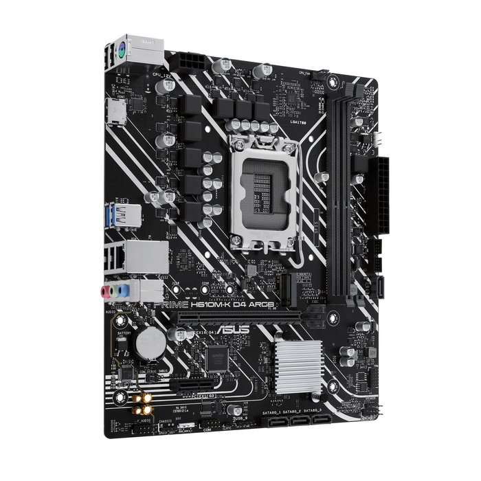 Asus Prime H610M-K D4 ARGB Intel H610 LGA 1700 Micro ATX