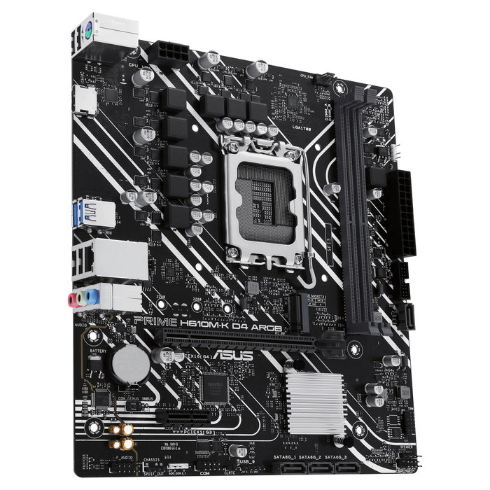 Asus PRIME H610M-K D4 ARGB LGA 1700 Micro ATX DDR4 Asus PRIME H610M-K D4 ARGB LGA 1700 Micro ATX DDR4