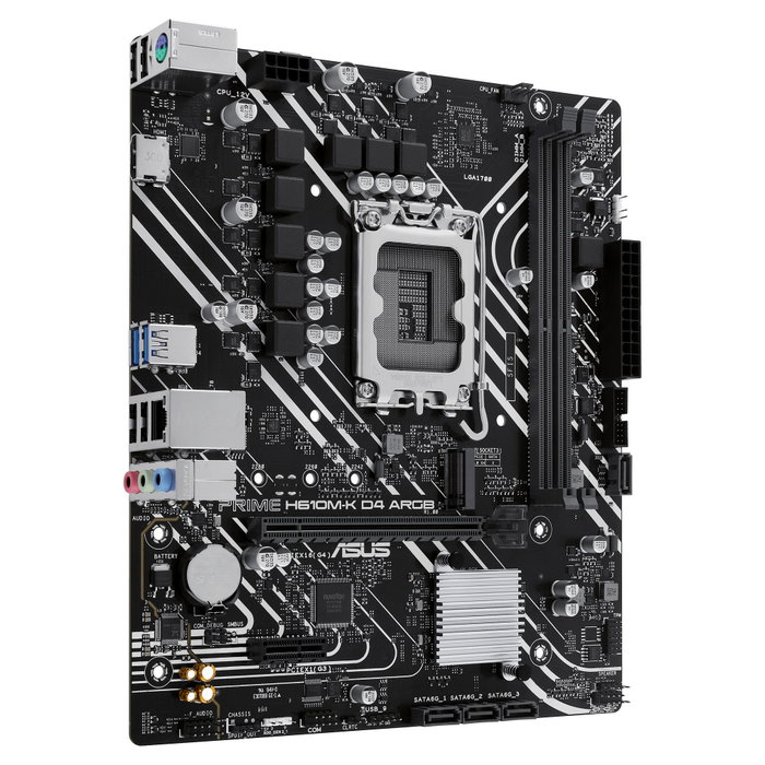 Asus PRIME H610M-K D4 ARGB LGA 1700 Micro ATX DDR4 Asus PRIME H610M-K D4 ARGB LGA 1700 Micro ATX DDR4