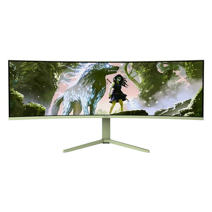 Arozzi Monitor Gaming Nova 49" Curvo Super UltraWide Dual QHD 5120x1440, VA, 165Hz, 4ms, HDR, 1500R, Verde