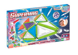 Supermag Juego de Construccion Magnetico Trendy con 200 Piezas de Formas Geometricas y Colores Primarios +4 Años