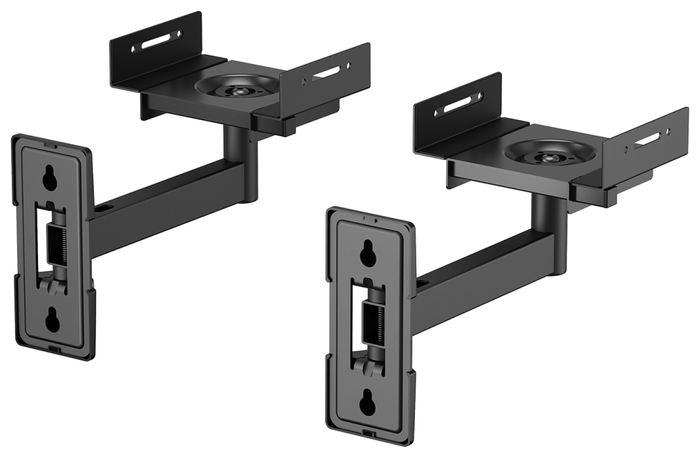 Aisens Soporte Universal de Pared Giratorio e Inclinable para Altavoces SPK05U-421, Negro