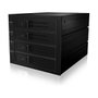 ICY BOX IB-564SSK Bandeja para 4 HDD de 2.5 pulgadas en 3 bahías de 5,25 pulgadas con cerradura