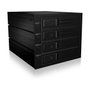 ICY BOX IB-564SSK Bandeja para 4 HDD de 2.5 pulgadas en 3 bahías de 5,25 pulgadas con cerradura