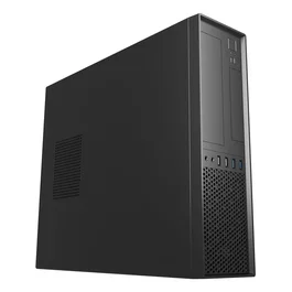 UNYKAch Caja PC UK 3001 Black Escritorio Slim, Micro ATX, Negro, Orientación Horizontal/Vertical, 2x USB 3.0, 2x USB 2.0, Conectores Audio, Bahía 3.5"/2.5"