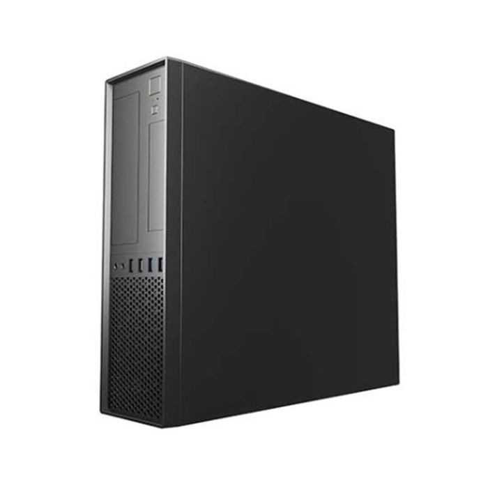Unykach TFX Slim Micro Caja Ordenador Micro-ATX Negro con 2 Puertos USB 3.0, 2 Puertos USB 2.0, Audio y Ranuras de Expansión, Ideal para Ensamblaje de PC Compacta