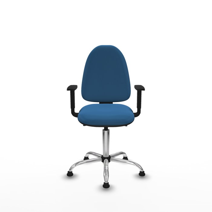 PIQUERAS Y CRESPO Silla de oficina Aýna con mecanismo Asincro y Brazos 1D en Azul claro