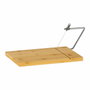 Andrea House Tabla de corte de bambú y metal 27 x 17 x 1 cm para queso
