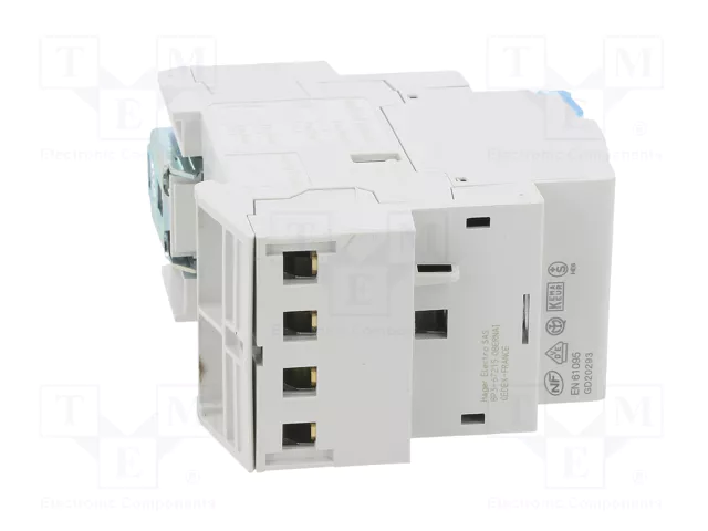 HAGER Contactor de instalación 4-polar ERC 25A 230VAC HAGER Contactor de instalación 4-polar ERC 25A 230VAC