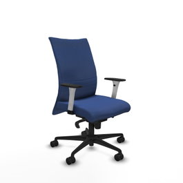 PIQUERAS Y CRESPO Silla Albacete confidente Azul marino con mecanismo Sincro