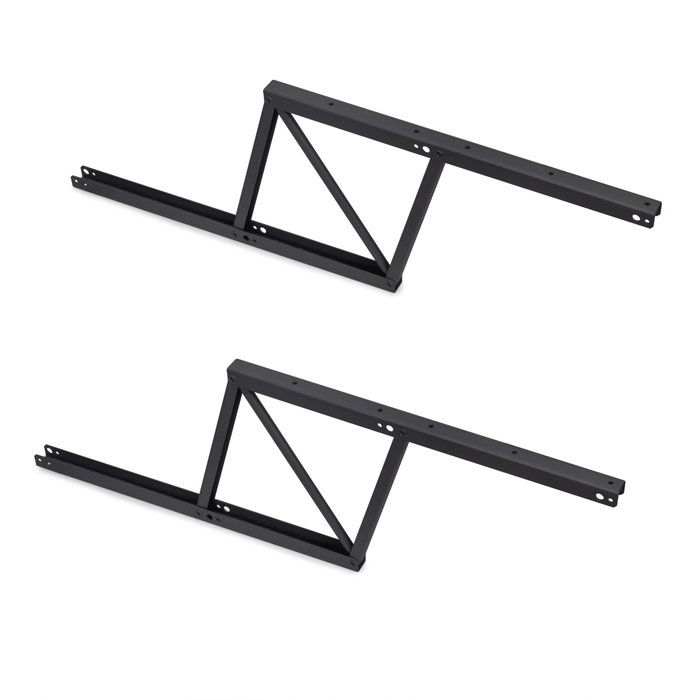 Emuca Juego de mecanismos elevables para mesas de centro, permite elevar la mesa 192mm, Acero, Pintado negro Emuca Juego de mecanismos elevables para mesas de centro, permite elevar la mesa 192mm, Acero, Pintado negro