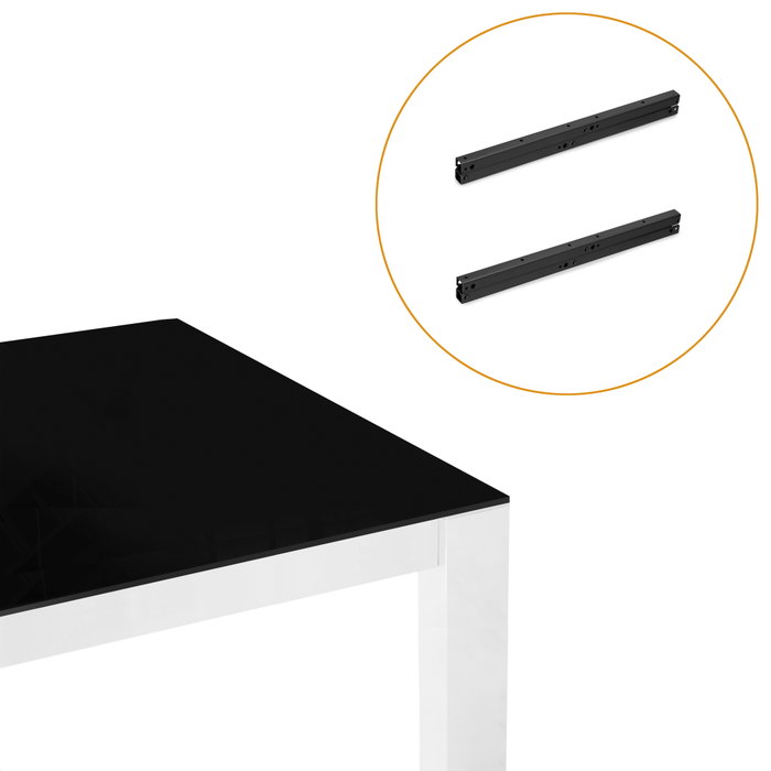 Emuca Juego de mecanismos elevables para mesas de centro, permite elevar la mesa 192mm, Acero, Pintado negro Emuca Juego de mecanismos elevables para mesas de centro, permite elevar la mesa 192mm, Acero, Pintado negro