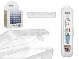 Kipit Estuche Multiuso Viaje 6x25x5 cm Transparente (Set de 48)