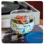 QUOKKA Recipiente de Comidas 770ml MS con Funda de Silicona - Bubble Blue Peonies