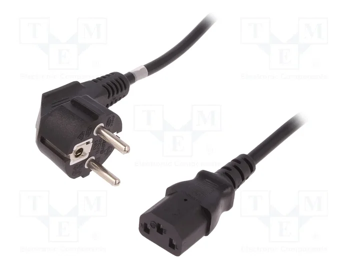 QOLTEC Cable de alimentación H05VV-F 3x0,75mm2 1,4m Negro QOLTEC Cable de alimentación H05VV-F 3x0,75mm2 1,4m Negro