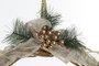 DKD Home Decor Nacimiento de Poliéster con Corona Blanco y Dorado