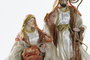 DKD Home Decor Nacimiento de Poliéster con Corona Blanco y Dorado