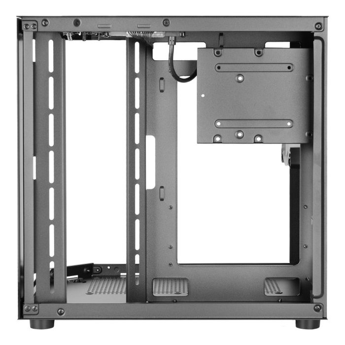 Mars Gaming Caja Ordenador MC-3TLITE MicroATX Mini Torre Negra con Triple Panel de Cristal Templado y Ventilador Trasero FRGB 120 mm Incluido