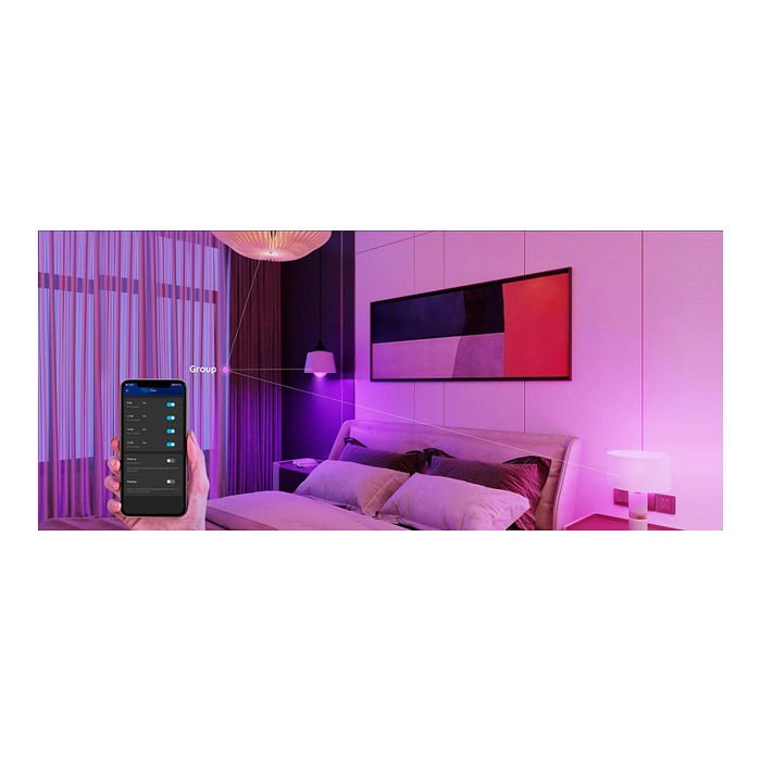 Govee H6004 Bombilla Inteligente Wifi y Bluetooth, 800lm LED E27 Blanca, Blanco, Luz Multicolor, Regulable, Compatible con Alexa y Google Assistant