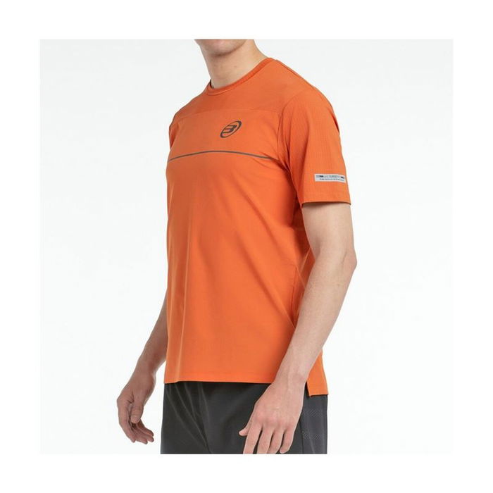 Camiseta de Manga Corta Hombre Bullpadel Monda Naranja Pádel