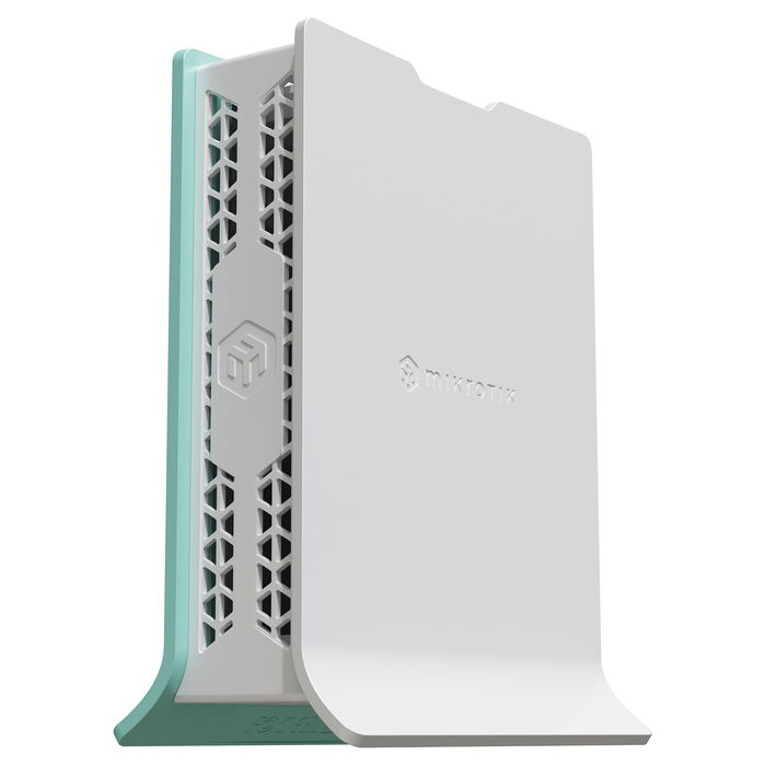 MikroTik L41G-2axD hAP Router de Sobremesa Wi-Fi 6 (802.11ax) Banda 2.4 GHz, 4x Gigabit LAN, Puerto USB, RouterOS, Color Verde/Blanco