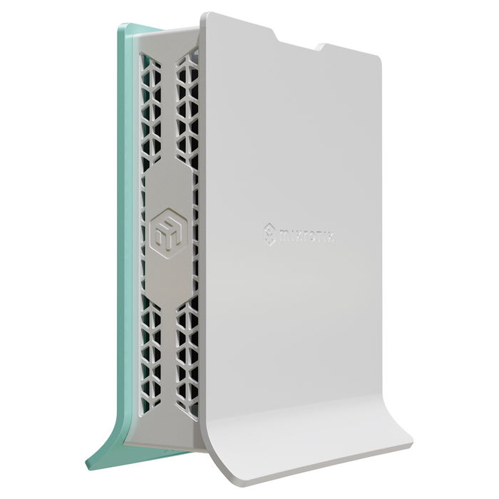 MikroTik L41G-2axD hAP Router de Sobremesa Wi-Fi 6 (802.11ax) Banda 2.4 GHz, 4x Gigabit LAN, Puerto USB, RouterOS, Color Verde/Blanco