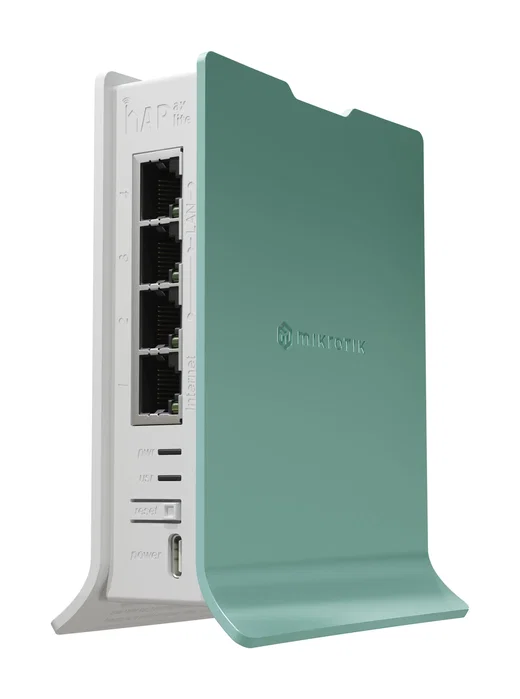 MikroTik hAP ax lite L41G-2AXD Wi-Fi 6 de banda única (2,4 GHz), Verde y Blanco MikroTik hAP ax lite L41G-2AXD Wi-Fi 6 de banda única (2,4 GHz), Verde y Blanco