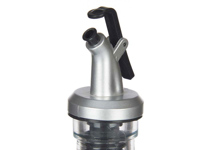 VIVALTO Aceitera de Vidrio con Tapón Dosificador, 500 ml, Transparente, 5.5 x 30.5 x 5.5 cm (Set de 24)