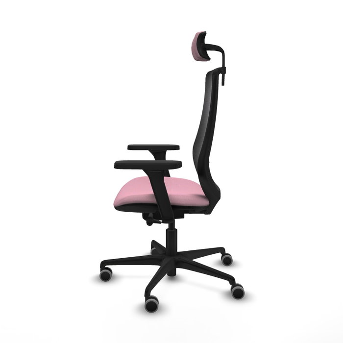 PIQUERAS Y CRESPO Silla de oficina Mardos Rosa y Negro