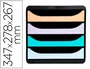 Exacompta BIG-BOX Aquarel Fichero sobremesa 4 cajones colores pastel negro glossy 347x278x267 mm