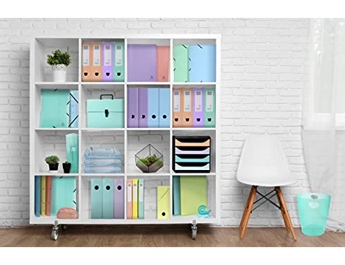 Exacompta BIG-BOX Aquarel Negro 4 Cajones Colores Pastel Glossy Exacompta BIG-BOX Aquarel Negro 4 Cajones Colores Pastel Glossy