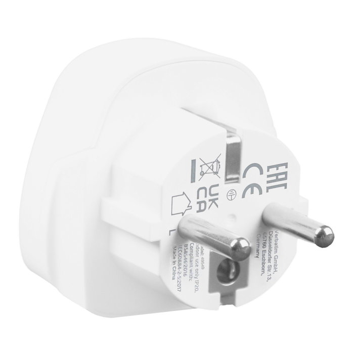 Verbatim WTEU-02 Adaptador de Viaje Blanco Verbatim WTEU-02 Adaptador de Viaje Blanco