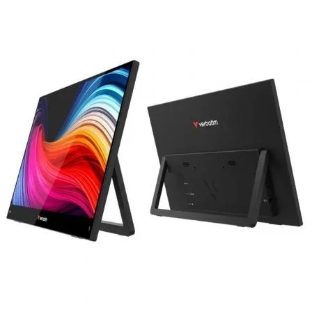 Verbatim Monitor Portátil Táctil LIGHT 15.6" Full HD 1920x1080 IPS USB-C HDMI Multimedia Negro