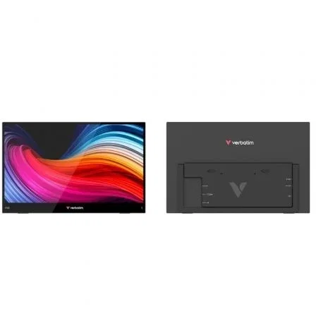 Verbatim Monitor Portátil Táctil LIGHT 15.6" Full HD 1920x1080 IPS USB-C HDMI Multimedia Negro
