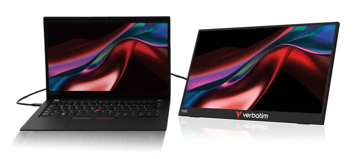 Verbatim Monitor Portátil Táctil 15.6 Pulgadas Full HD IPS Serie LIGHT