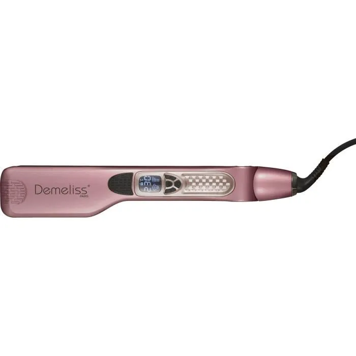 Demeliss Plancha de Pelo de Titanio DEM3666085213710 con 5 Ajustes de Temperatura hasta 230°C Cherry Chérie