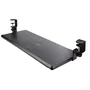 Startech KEYBOARD-TRAY-CLAMP1 Bandeja de Teclado Bajo Escritorio Ajustable y Deslizante - Soporta 12 kg, 3 Alturas, Instalación Fácil, Superficie 700x310 mm, Negro
