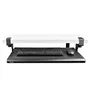 Startech KEYBOARD-TRAY-CLAMP1 Bandeja de Teclado Bajo Escritorio Ajustable y Deslizante - Soporta 12 kg, 3 Alturas, Instalación Fácil, Superficie 700x310 mm, Negro